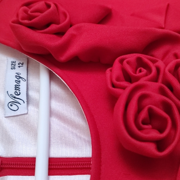Red party dress size S - Picture 3 of 8